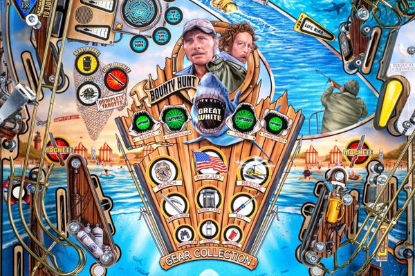 ピンバッジ スカル ソード POLLICINO USA Jaws 50th Anniversary Premium Edition Pinball - P4P-CoinOp